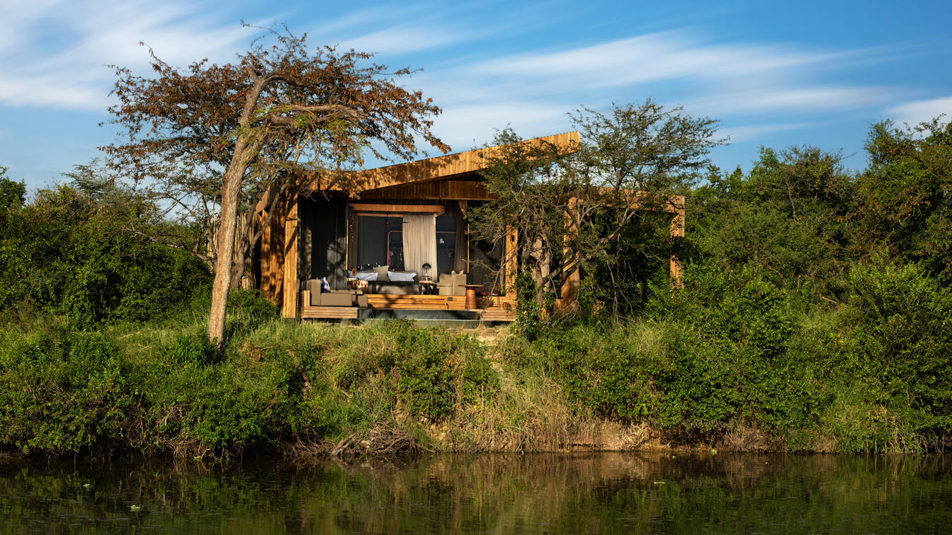 Grumeti Serengeti River Lodge Suite -Exterior River View