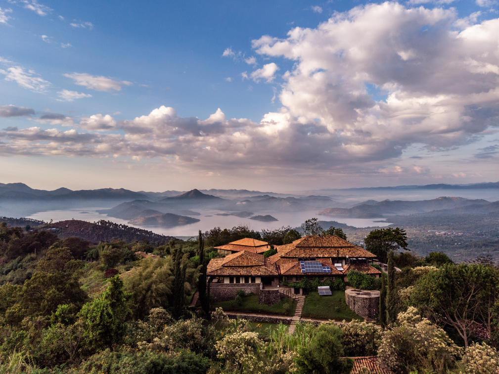 Virunga Lodge - Rwanda Aerial View