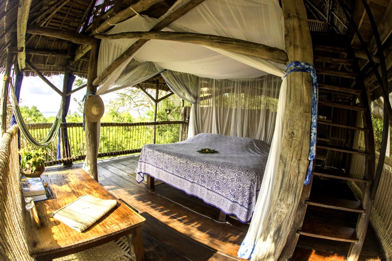 Chole Mjini Lodge Treehouse Treehouse Mbili double bed