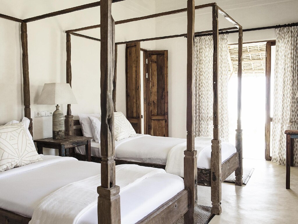 Qambani Villa Zanzibar Coastal twin bed