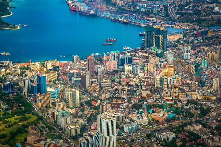 Dar es Salaam City Ariel View Tanzania