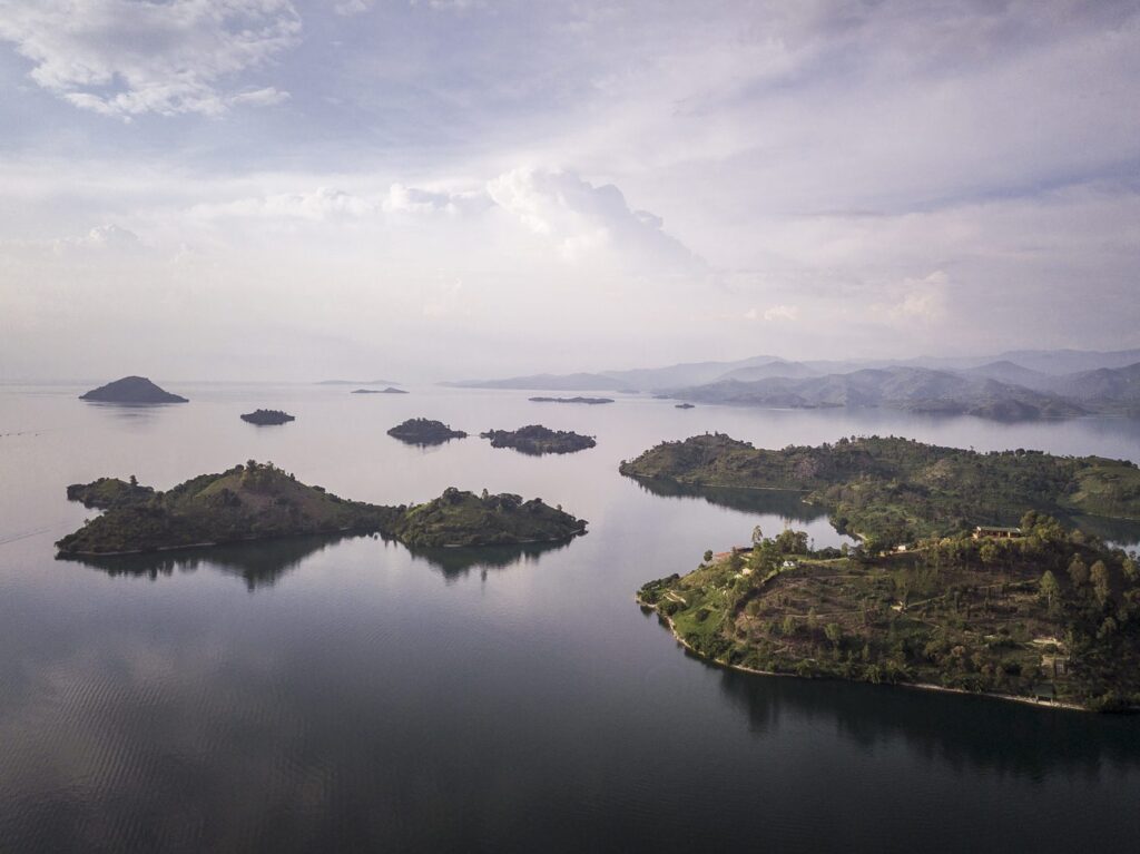 Lake Kivu Drone of Islands