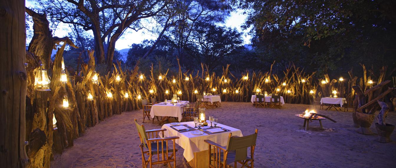 Lake Manyara Tree Lodge Boma Dining Set Up