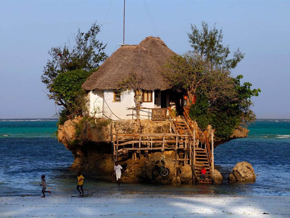 Zanzibar White Sands Activity Rock Restaurant