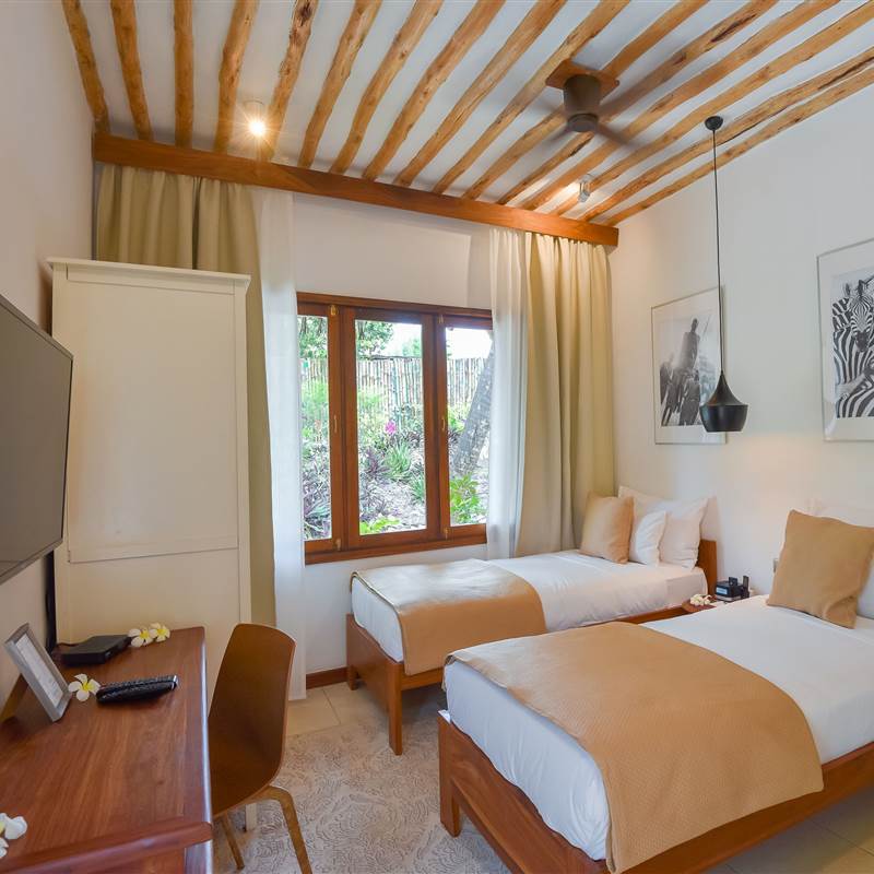 Zanzibar White Sands Cinammon Rooms twin