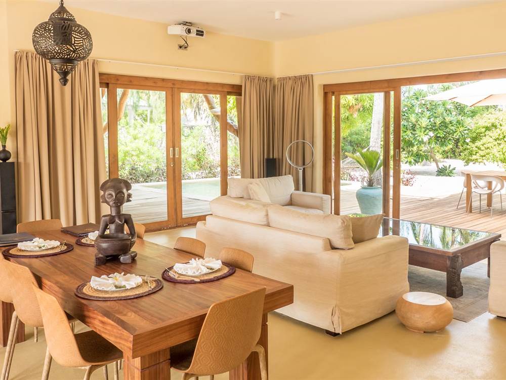 Zanzibar White Sands Presidential Villa Living Room