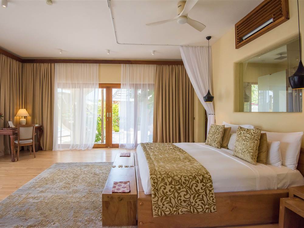 Zanzibar White Sands Villa interior double bed
