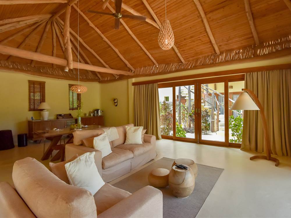 Zanzibar White Sands Villa sitting area interior